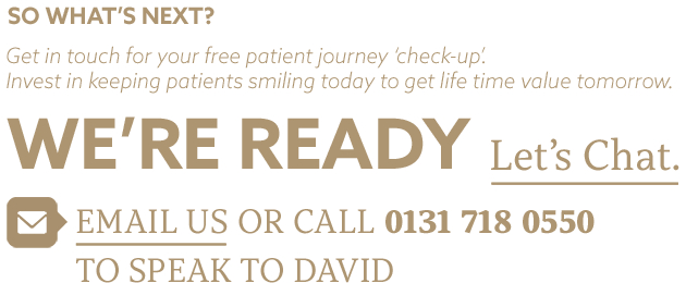Let's chat. Email us or call 01317180550 to speak to David.